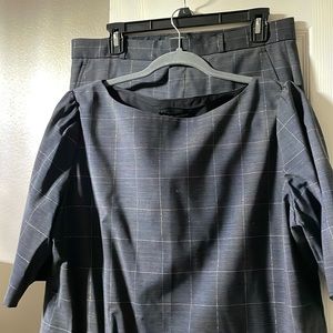 Banana Republic short sleeved suit pants and shirt